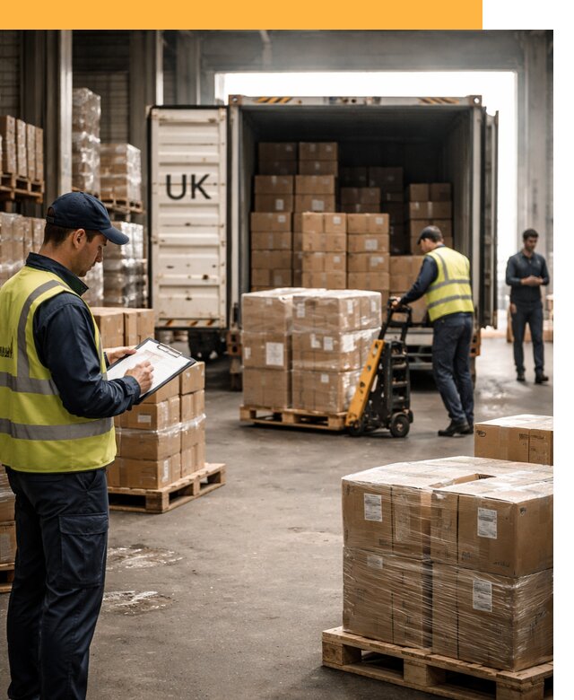 Доставка грузов из Великобритании с таможенным оформлением от 12708